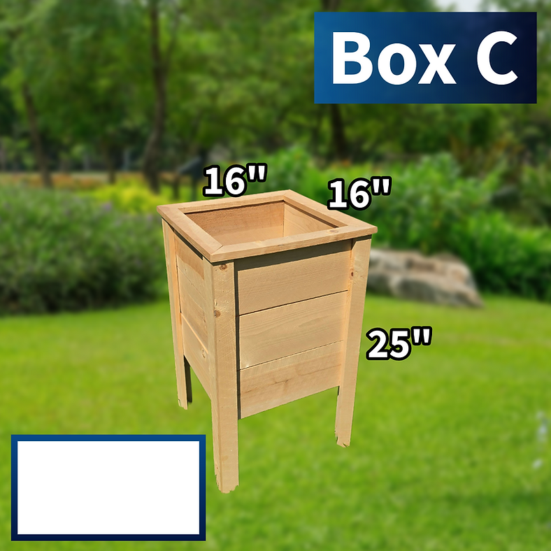 BOX C, CEDAR PLANTER TALL