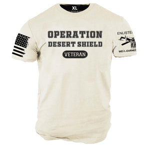 OPERATION DESERT SHIELD VETERAN graphic t-shirt