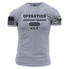 O.E.F.  OPERATION ENDURING FREEDOM graphic t-shirt