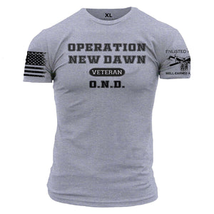 O.N.D.  OPERATION NEW DAWN VETERAN graphic t-shirt
