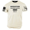 O.E.F.  OPERATION ENDURING FREEDOM graphic t-shirt