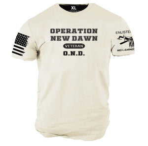 O.N.D.  OPERATION NEW DAWN VETERAN graphic t-shirt