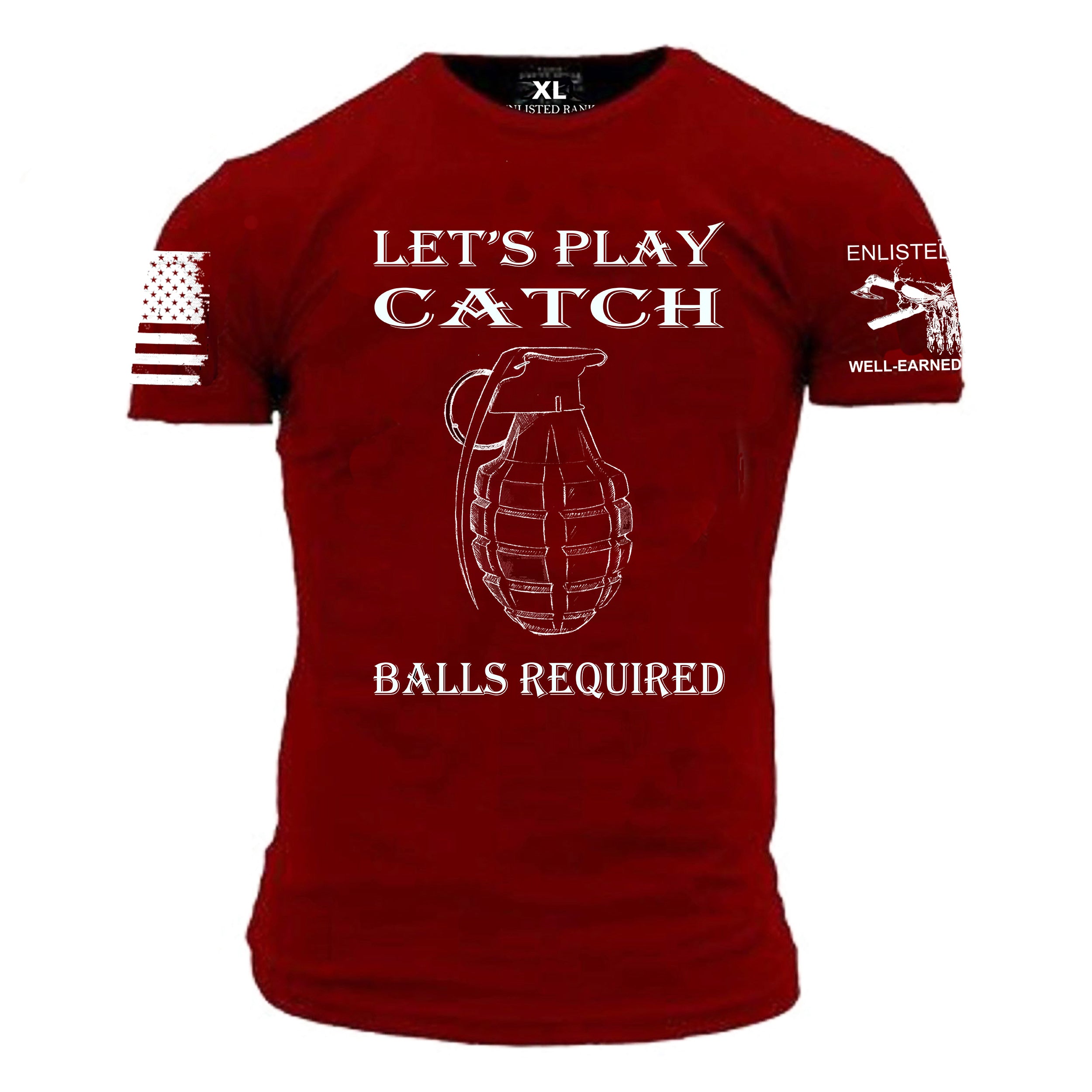 CATCH, Front Print, Cardinal Red