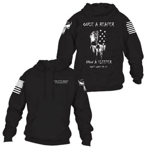 ONCE A REAPER, BACK PRINT HOODIE, BLACK