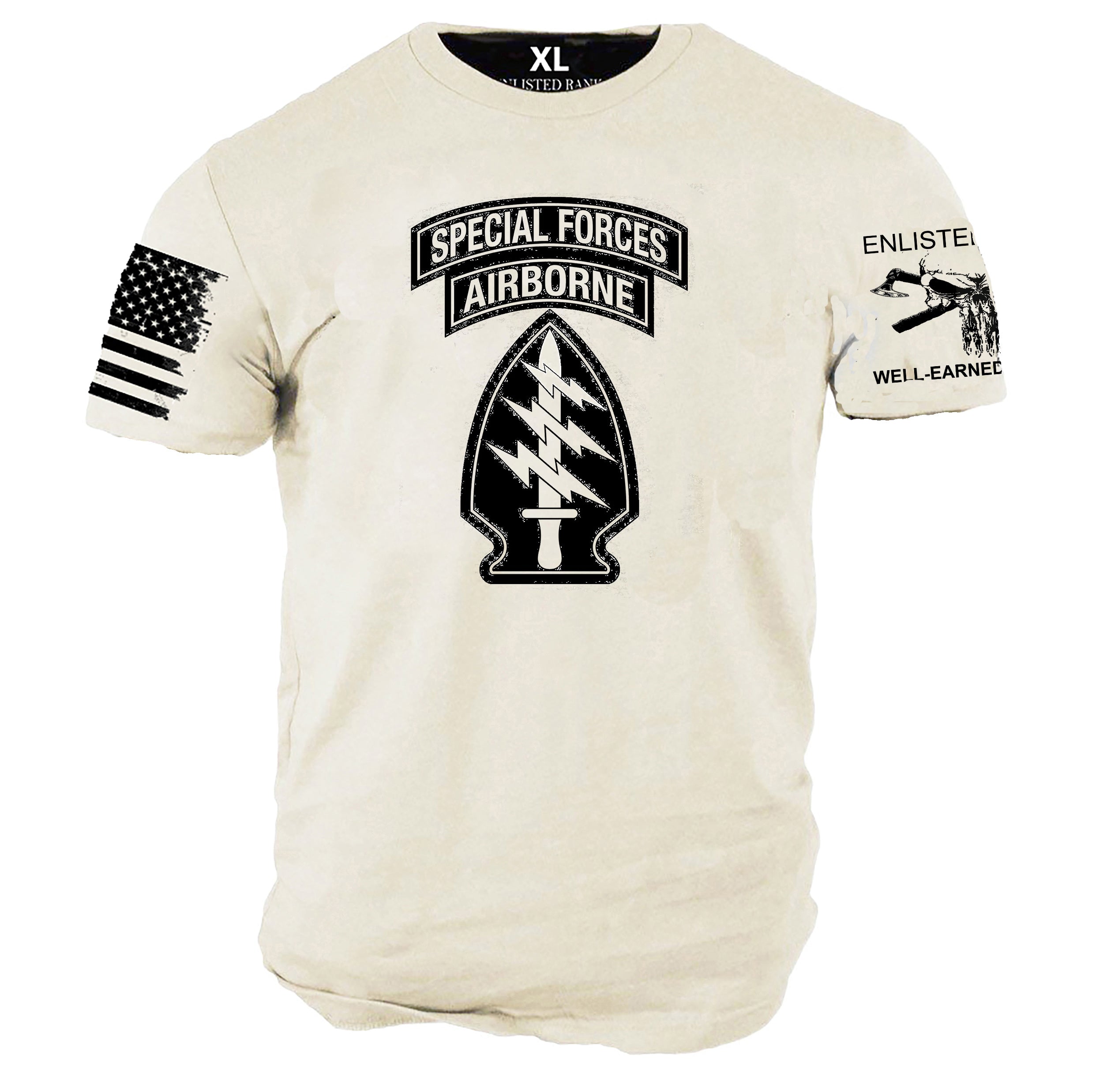 SPECIAL FORCES AIRBORNE, Enlisted Ranks graphic t-shirt