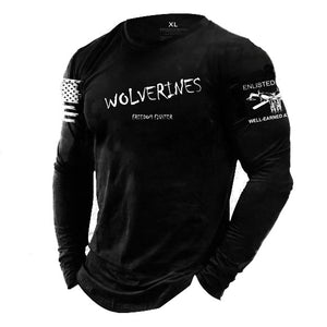 WOLVERINES, Long Sleeve T-Shirt