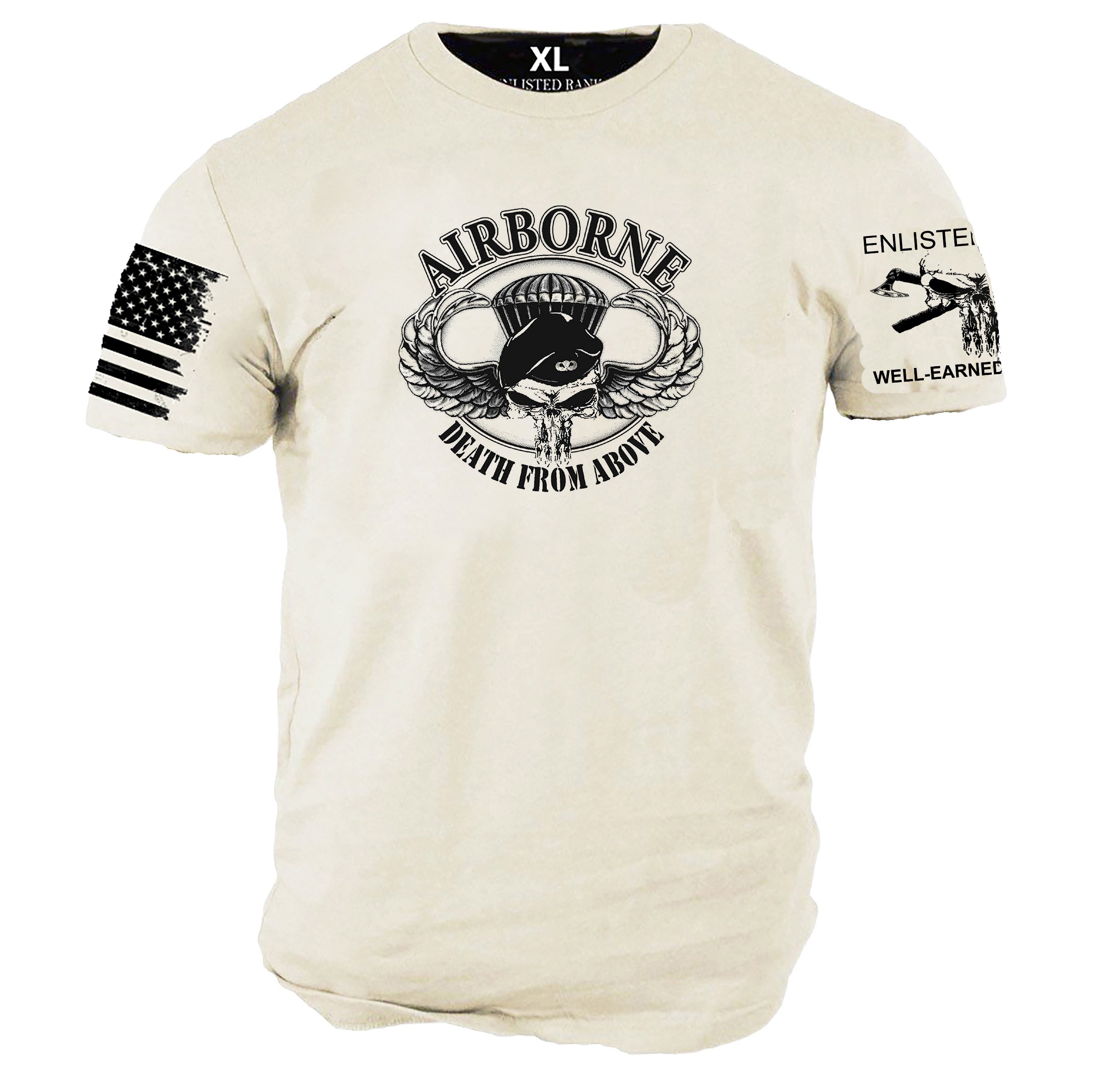 AIRBORNE, Death From Above, Enlisted Ranks graphic t-shirt, In Stock