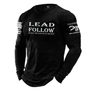 LEAD/FOLLOW, Long Sleeve T-Shirt