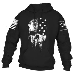 REAPER 5.56, Front Print, Enlisted Ranks graphic hoodie